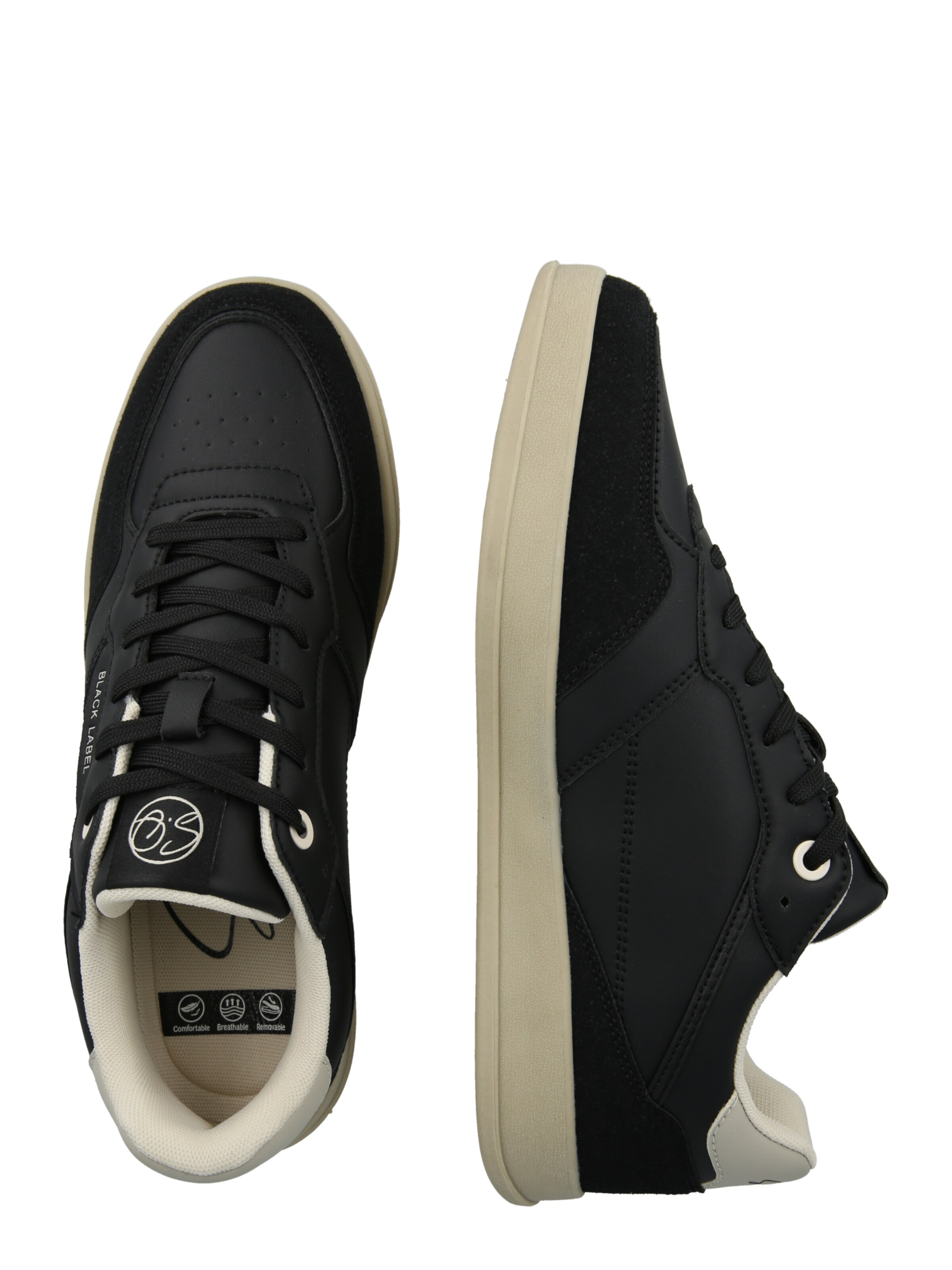 s.Oliver Platform trainers in Black