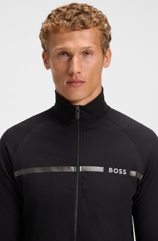 BOSS - Sudadera con cremallera en negro