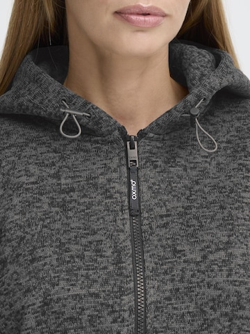 Oxmo Fleece jacket ' OXELFE HOODED ' in Grey