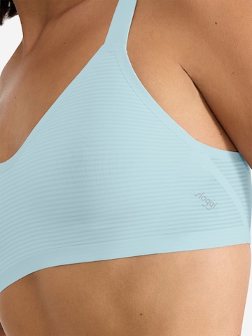 SLOGGI Bralette Bra ' Blue ZERO Feel Air ' in Blue