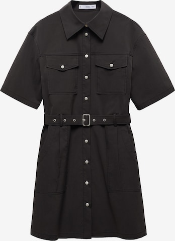 Robe-chemise 'Corintio' MANGO en noir : devant