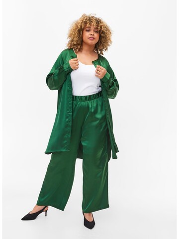 Zizzi Blouse 'Mkiya' in Groen