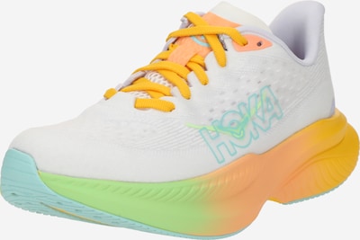 Bėgimo batai 'MACH 6' iš HOKA, spalva – turkio spalva / oranžinė / balta, Prekių apžvalga