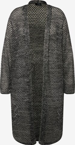 MIAMODA Knit Cardigan in Grey: front