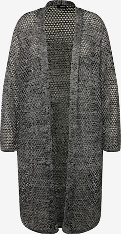 MIAMODA Knit Cardigan in Grey: front