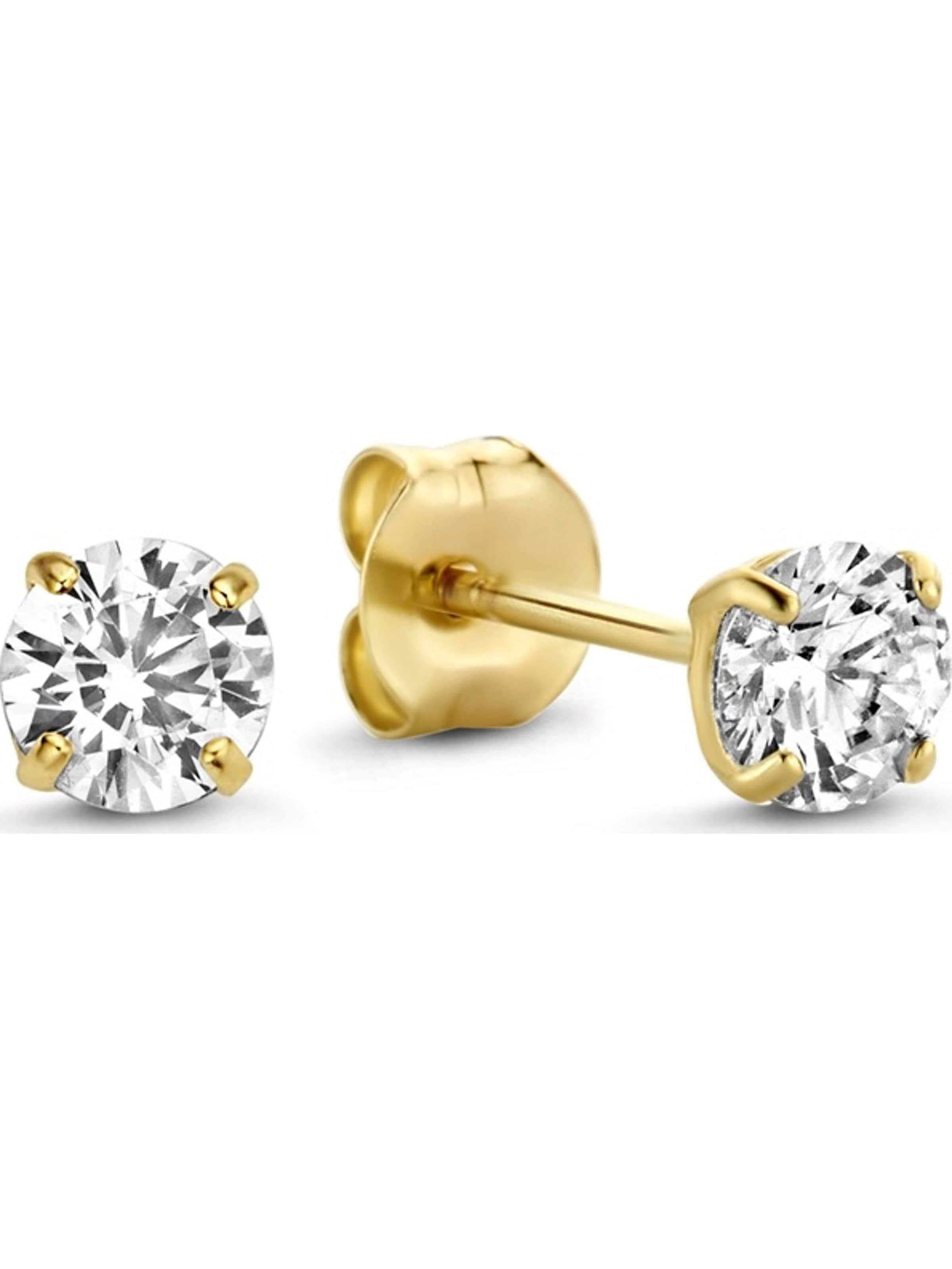 Boucles d'oreilles Isabel Bernard en or : devant