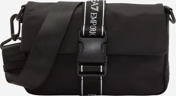 Borsa a tracolla di EA7 Emporio Armani in nero: frontale