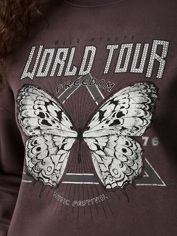 Next Sweatshirt i brun
