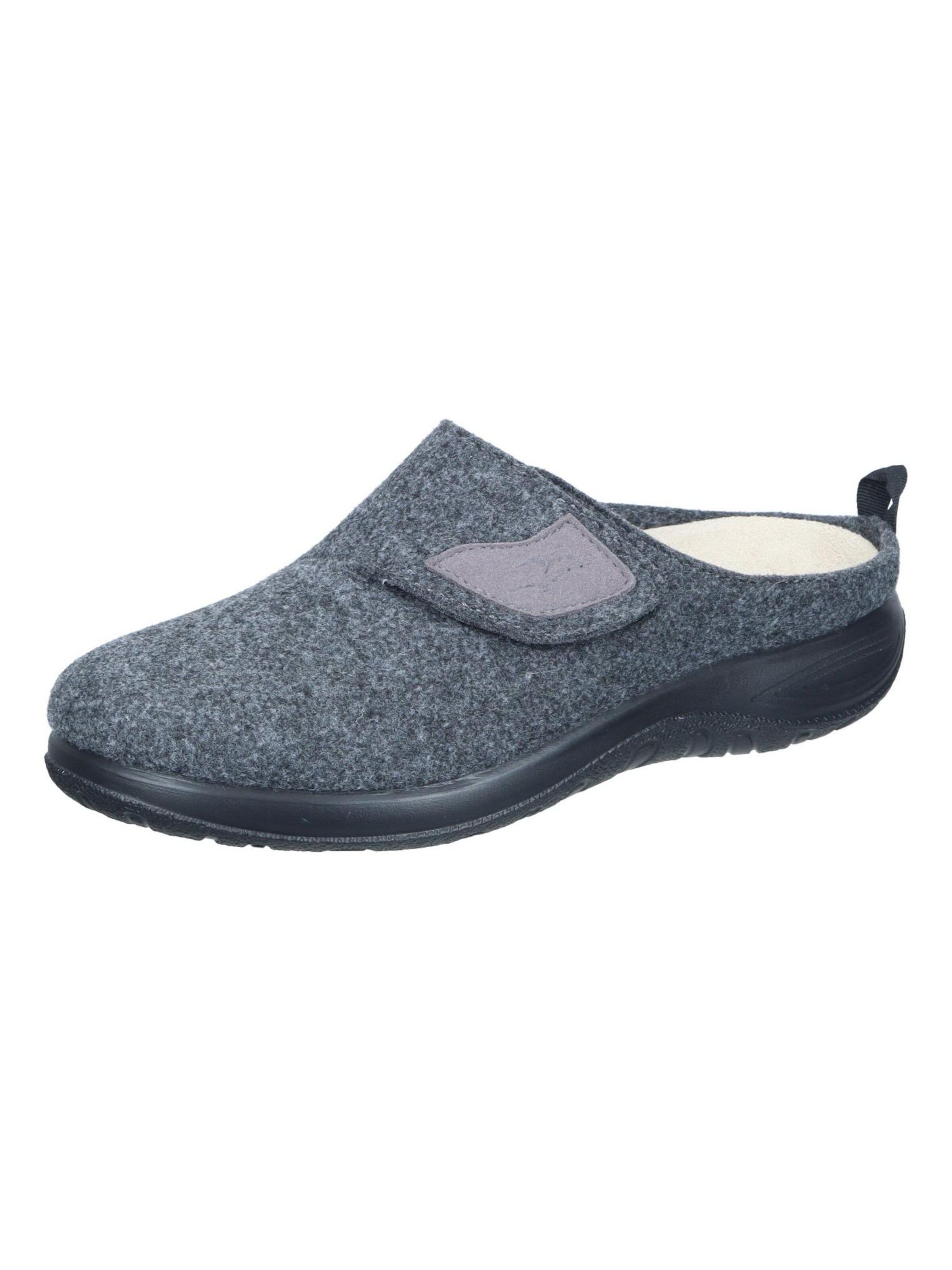 FLY FLOT Slippers 'Hausschuhe' in Grey: front