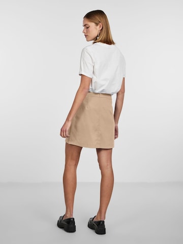 PIECES Skirt 'THELMA' in Beige