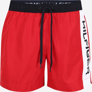 TOMMY HILFIGER Regular Zwemshorts in Rood: voorkant