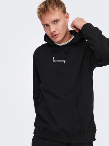 Only & Sons Sweatshirt 'Elon' in Black