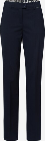 MARC AUREL Pleated Pants in Blue: front