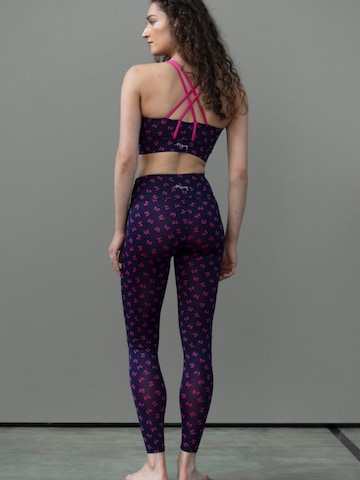 Hey Honey - Bustier Sujetador deportivo 'Criss Cross' en azul