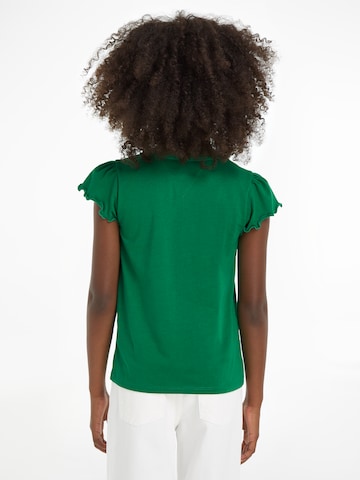 TOMMY HILFIGER Koszulka 'ESSENTIAL' w kolorze zielony