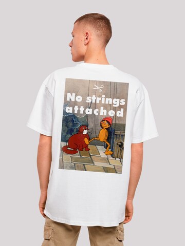 T-Shirt 'Heroes of Childhood Pinocchio' F4NT4STIC en blanc