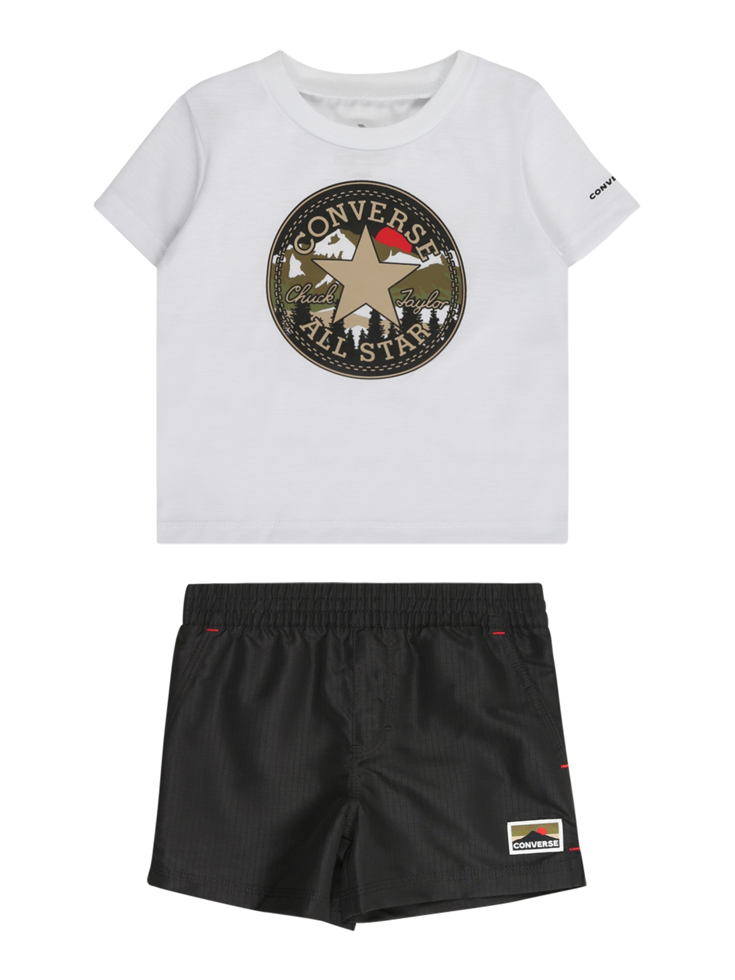 Set 'GEARED UP' di CONVERSE in nero: frontale