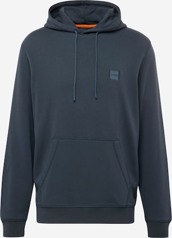 BOSS Orange Sweatshirt 'Wetalk' in Blau: predná strana