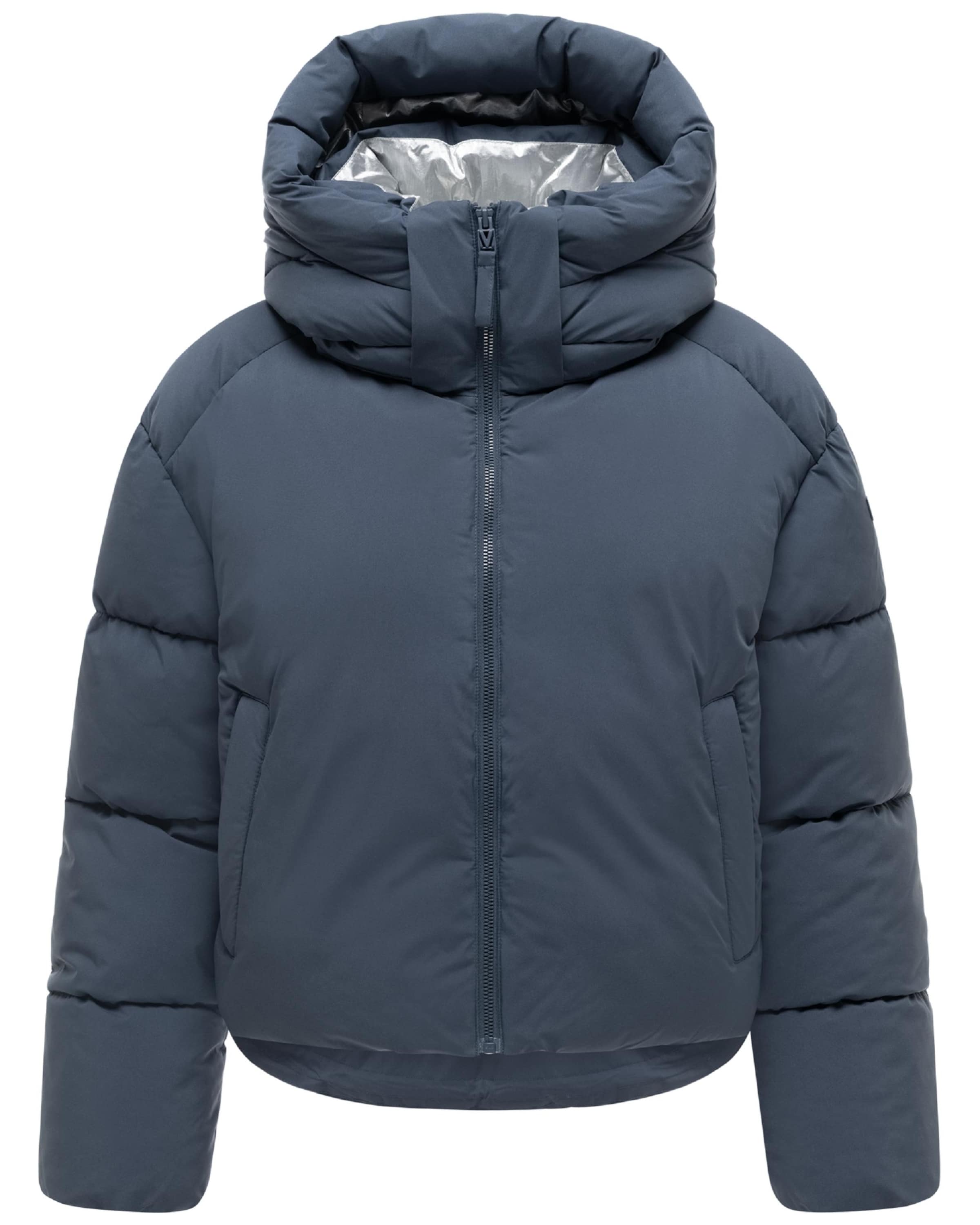 MARIKOO Winterjas 'Zilvaa 16' in Blauw: voorkant