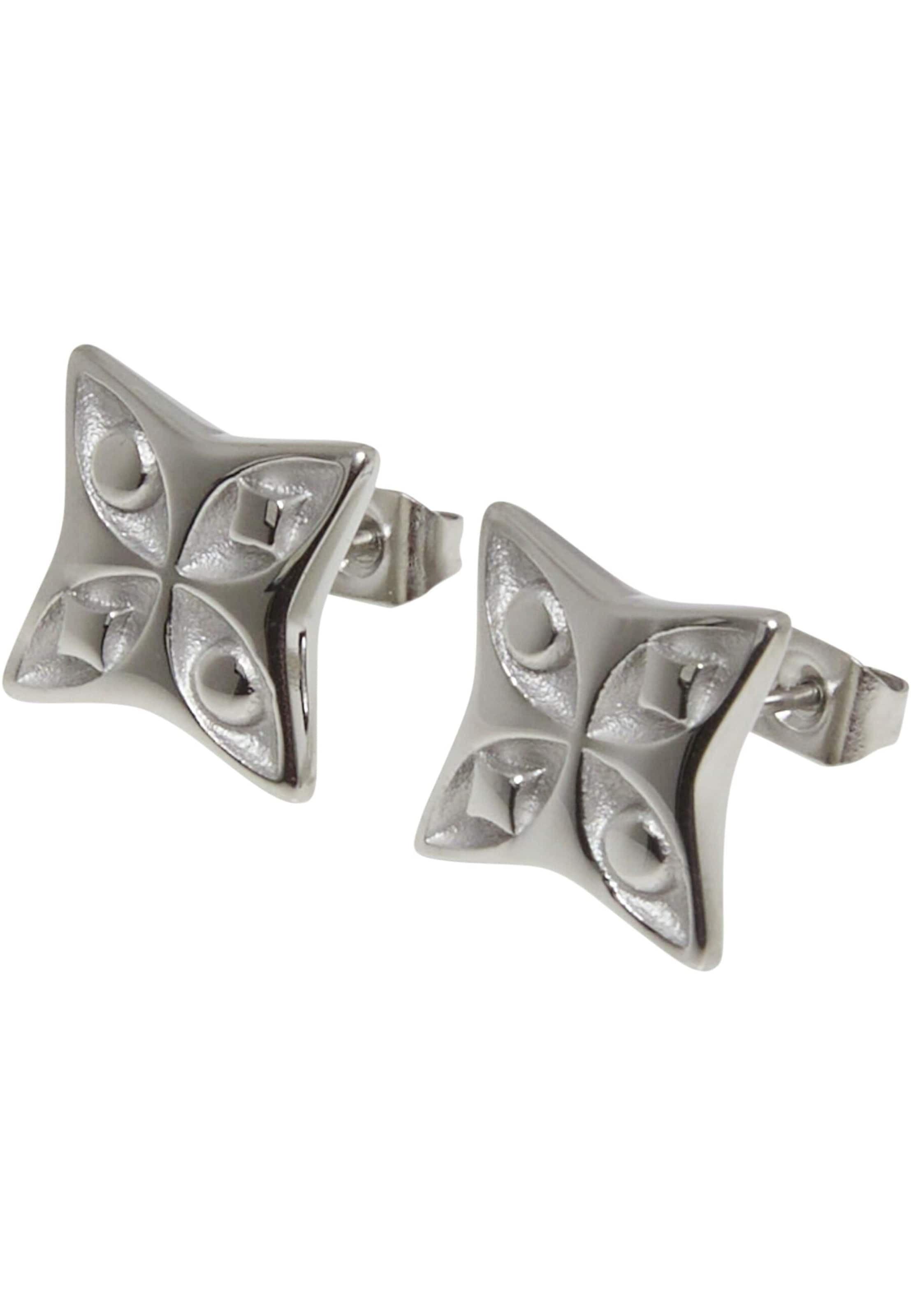 Pequs Ohrringe 'Aether' in Silber: Vorderseite