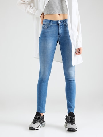 REPLAY Skinny Jeans 'NEW LUZ' in Blauw: voorkant