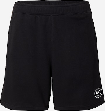 juoda Nike Sportswear Standartinis Kelnės 'AIR': priekis