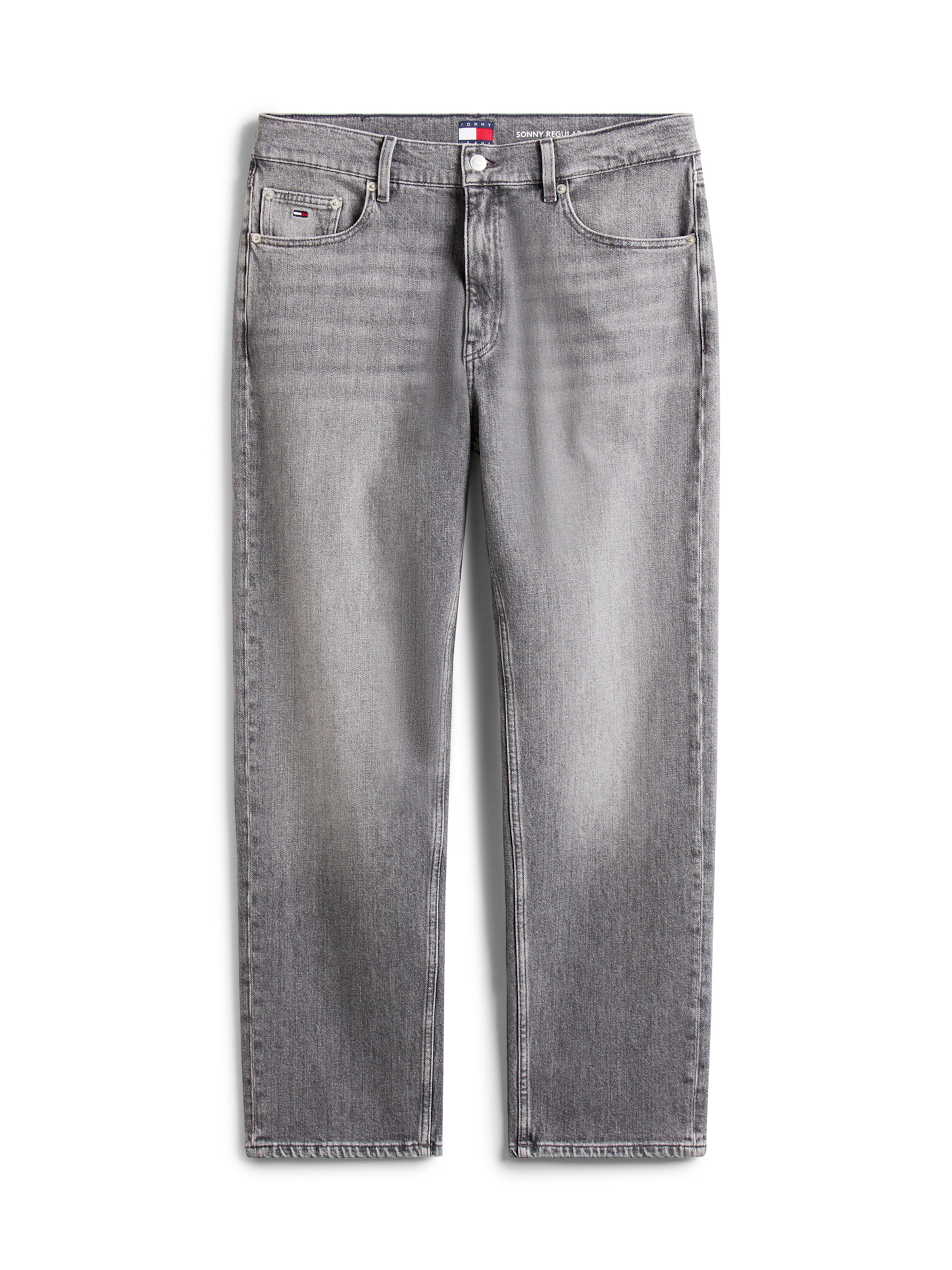 Tapered Jeans de la Tommy Jeans pe gri: față