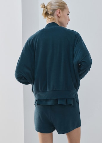 MANGO Knit Cardigan 'Terry' in Blue