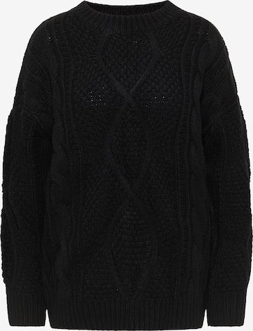 Pull-over Usha en noir : devant