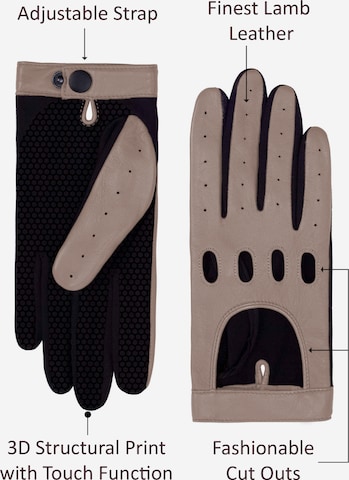 KESSLER Full Finger Gloves in Grey