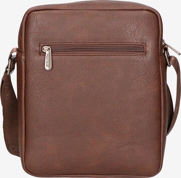 Borsa a tracolla di Northampton Polo Club in marrone: frontale