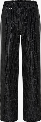 Loosefit Pantalon 'Sandy' SELECTED FEMME en noir : devant