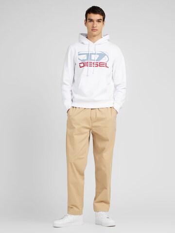 DIESEL Sweatshirt 'GINN' in White