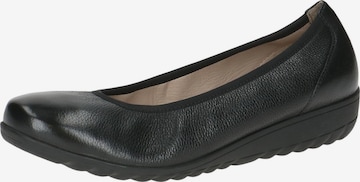 CAPRICE Ballet Flats in Black: front