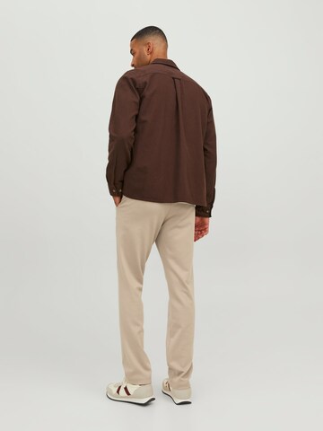 JACK & JONES Slimfit Lærredsbukser 'Winston ' i beige