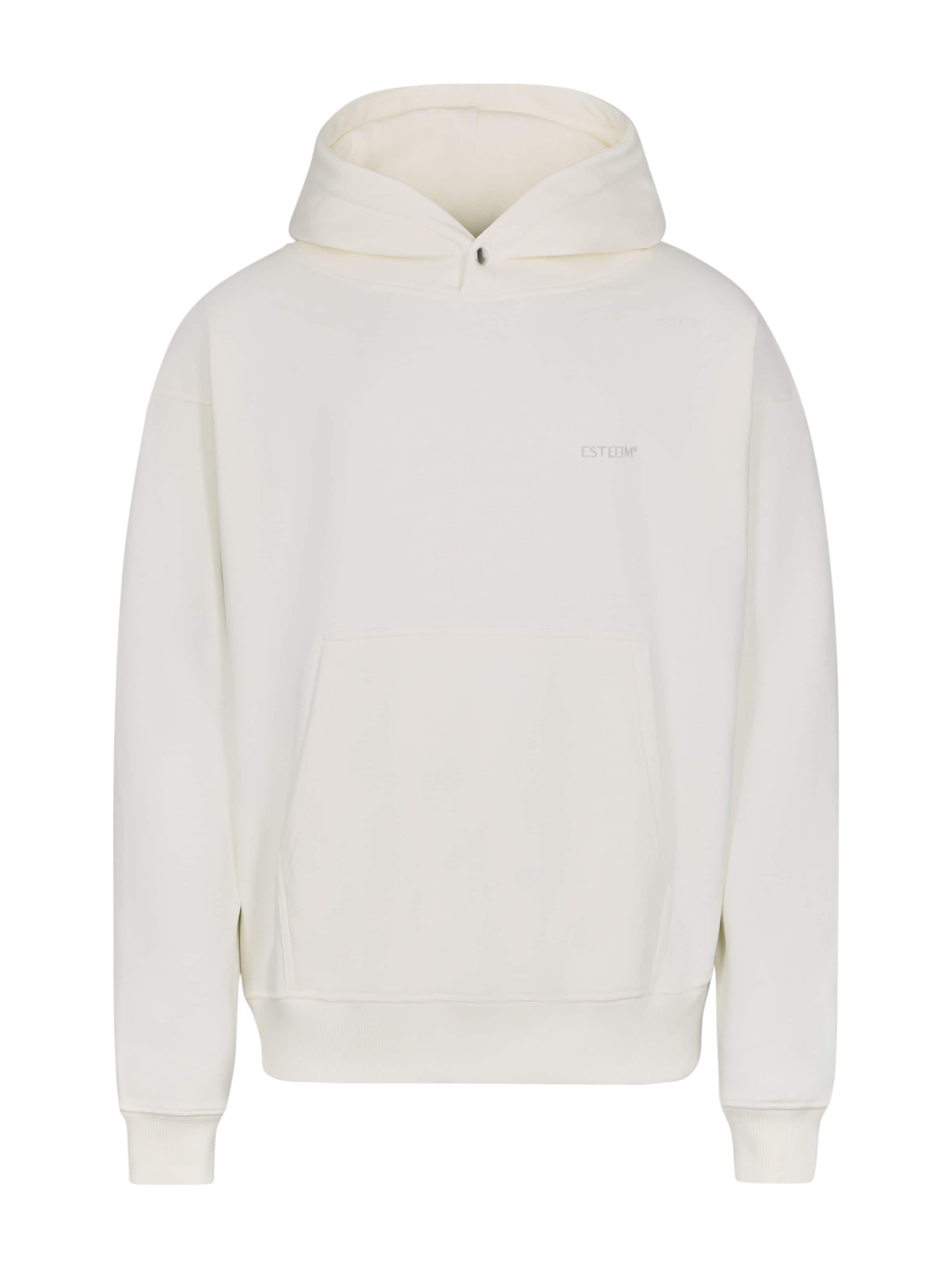 ESTEEM Collegepaita 'Essential' värissä valkoinen: etupuoli