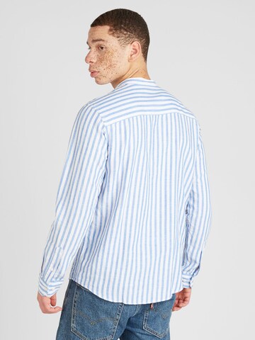 JACK & JONES Regular fit Button Up Shirt 'MAZE' in Blue