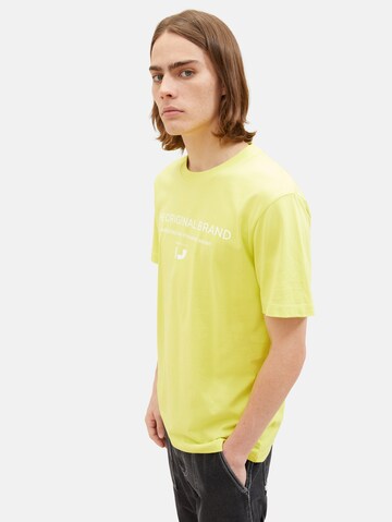 T-Shirt TOM TAILOR DENIM en jaune