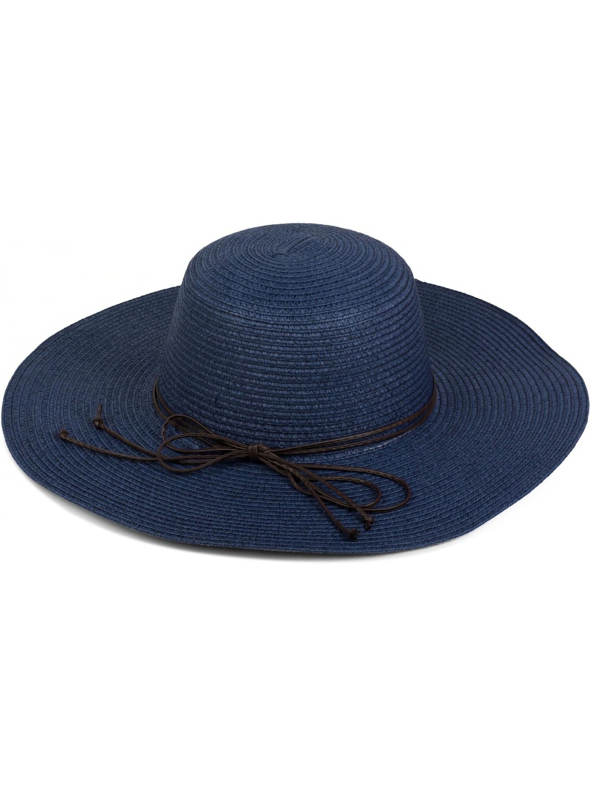 styleBREAKER Hut 'Floppy Sonnenhut mit schmalem Zierband und Schleife'‌‌ in Blau