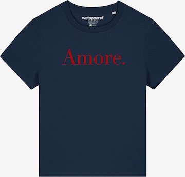 Watapparel Shirt ' Amore ' in Blue: front