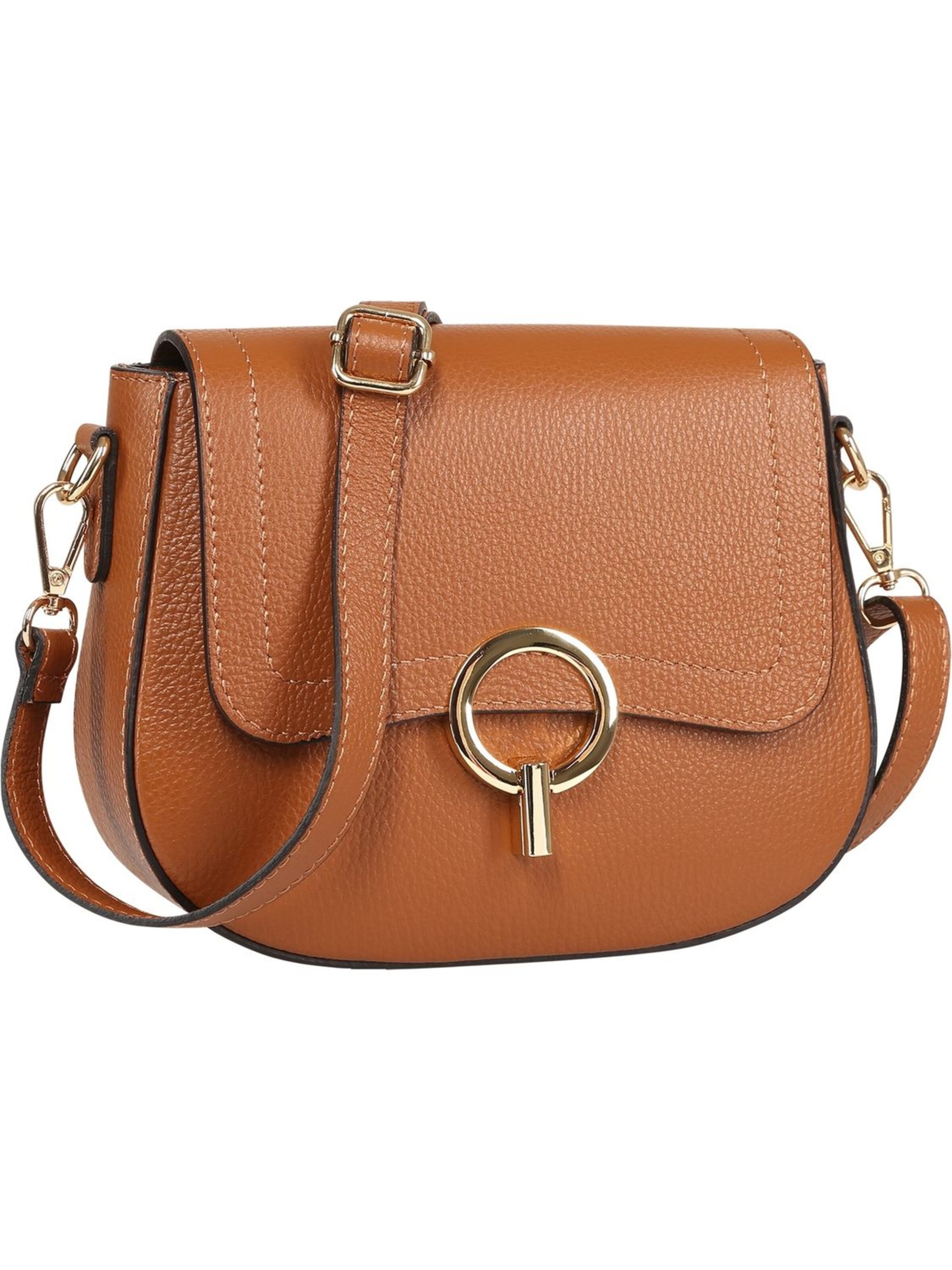Sac à bandoulière Toscanto en marron : devant