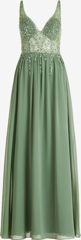 Robe de soirée Vera Mont en vert : devant