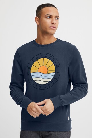 Sweat-shirt BLEND en bleu : devant