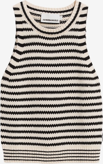 ARMEDANGELS Stricktop STRIPE in L in beige / schwarz, Produktansicht