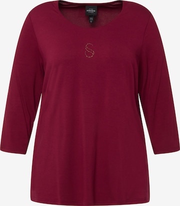 Ulla Popken Shirt in Rood: voorkant