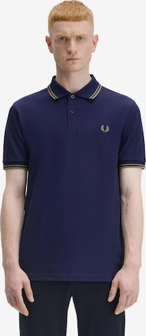 Fred Perry - Camisa 'Polo fred perry marino/verde twin tipped shirt' em azul: frente