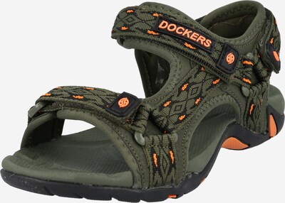 Dockers by Gerli Sandals & Slippers in Khaki / Orange / Black, Item view
