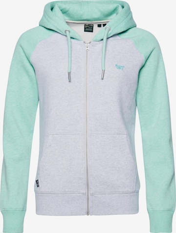 Superdry Sweatjacke in Grau: predná strana