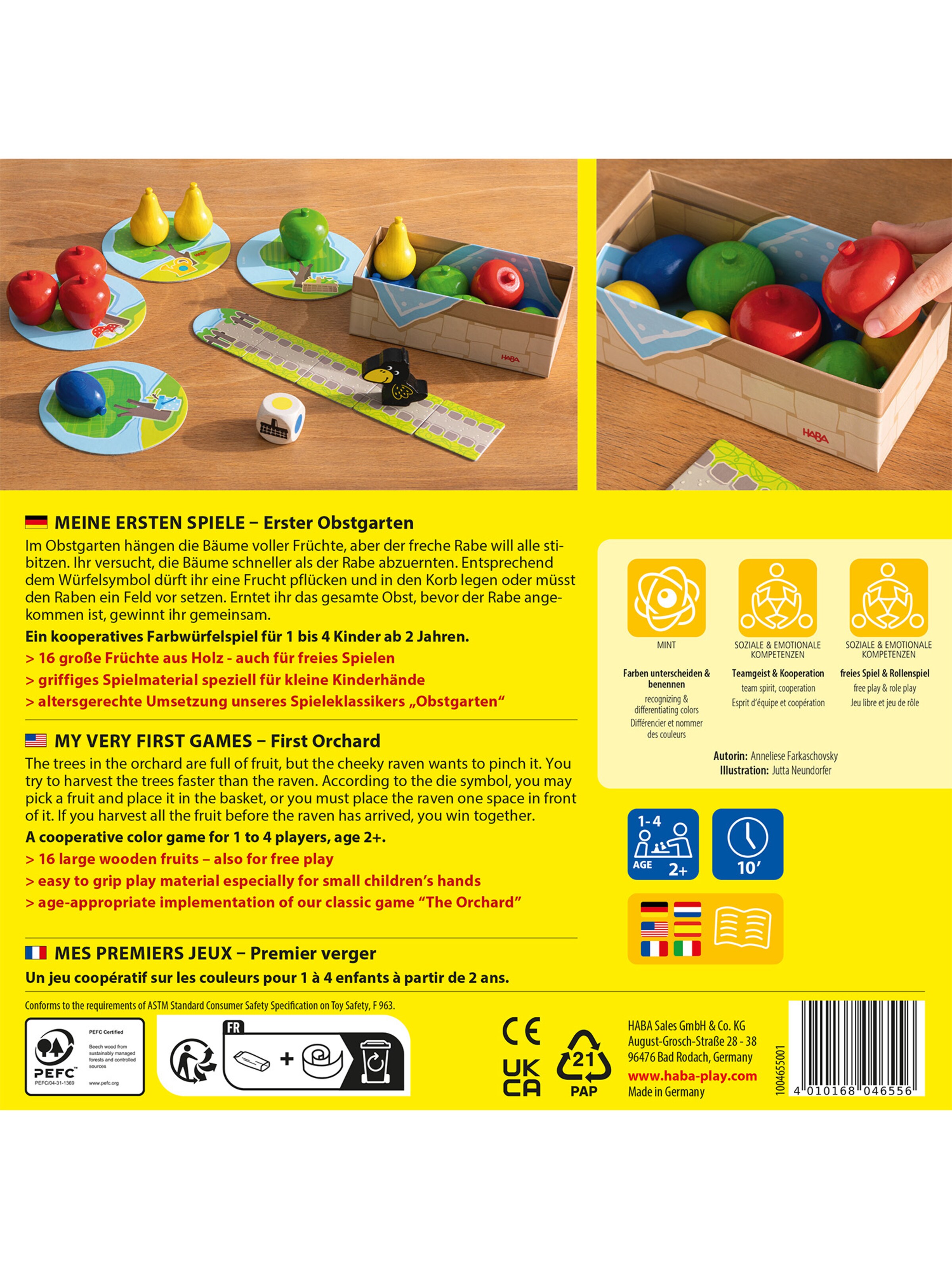 HABA Game ' Mein Erster Obstgarten ' in Mixed colors