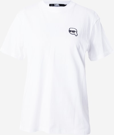 Karl Lagerfeld Shirt 'Ikonik' in schwarz / weiß, Produktansicht